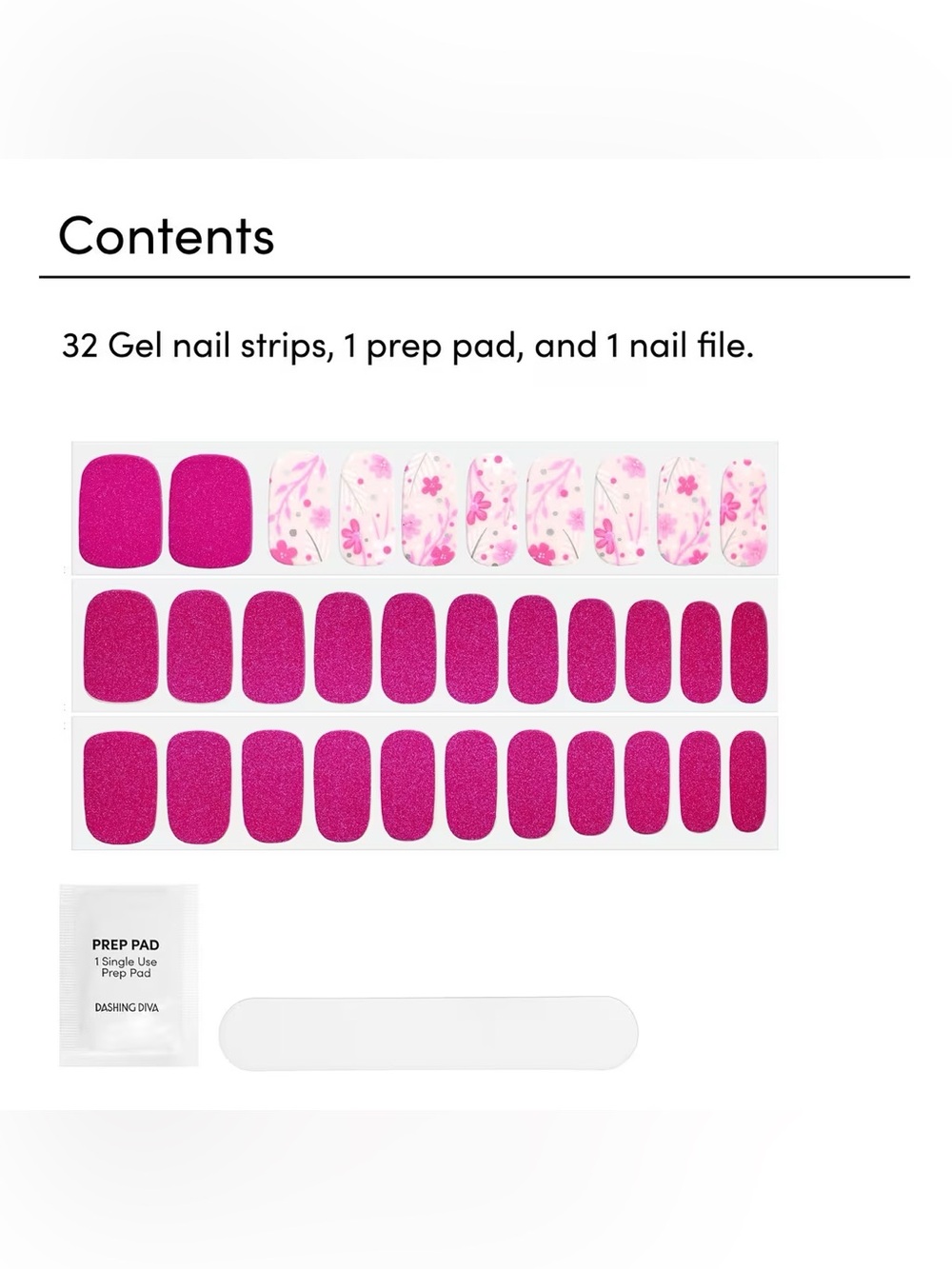 Dashing Diva Gloss Ultra Shine Gel Nail Strips - Fleur Flair, NEW - Picture 2 of 7